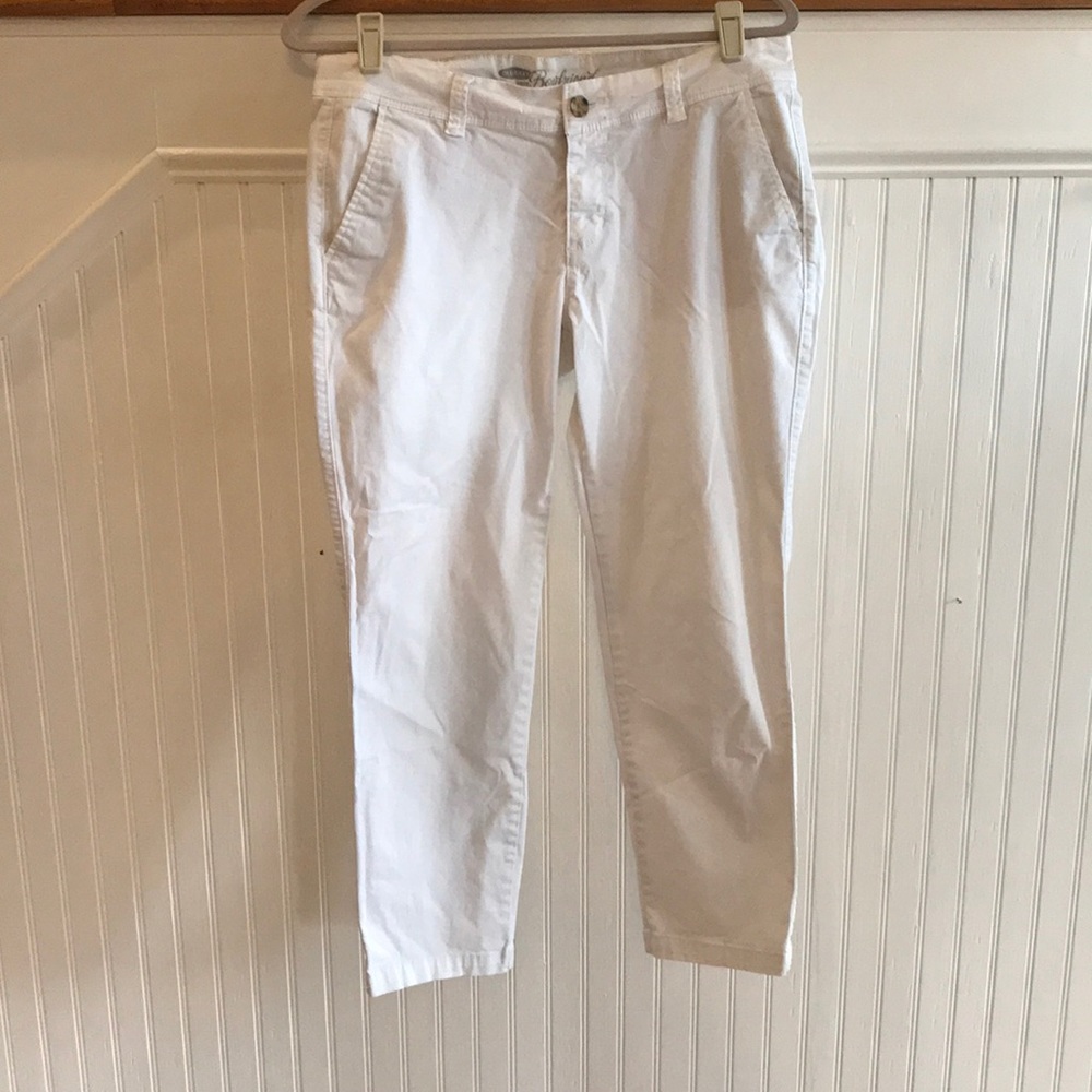 Old Navy Boyfriend White Chinos